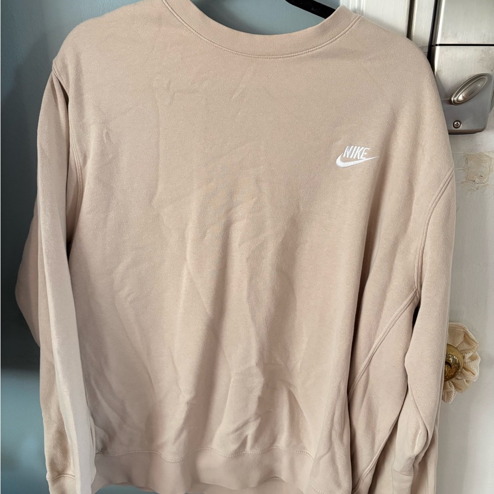 Nike Light Beige Crewneck Sweatshirt